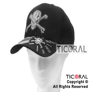 SOMBRERO VISERA CALAVERAS PIRATA HS4046-1 x 1
